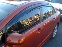 06-11 Honda Civic Sedan 4Dr Side Window Visors "Mugen Style"