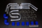 Universal Aluminum Intercooler Pipe Kit 2.25 Blue