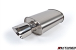 K-Tuned 2.5" Universal Muffler - Brushed Finish - Long (22")