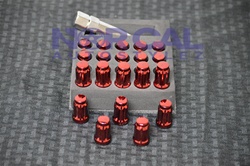 Closed End Muteki Tuner Style Lug Nuts Red
