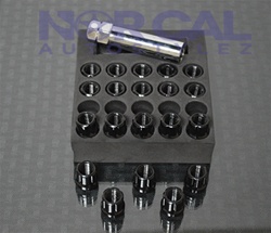 Open End Muteki Tuner Style Lug Nuts Black