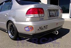 96-98 Honda Civic 2Dr Coupe And 4Dr Sedan Type R Style Rear Lip