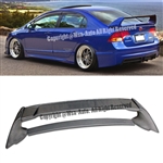 06-11 Civic 4Dr Sedan MUGEN RR Style Trunk Carbon Wing Spoiler