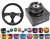 Nrg Quick Release Combo Nrg 320Mm Sport Leather Steering Wheel With Real Carbon Fiber Inserts