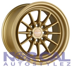 Traklite Chicane Wheels 15X8.25 +20 4X100 & 4X114.3 Matte Gold
