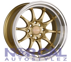 Traklite Holeshot Wheels 15X8 +0 4X100 & 4X114.3 Champion Gold