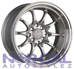 Traklite Holeshot Wheels 15X8 +0 4X100 & 4X114.3 Hyper Silver