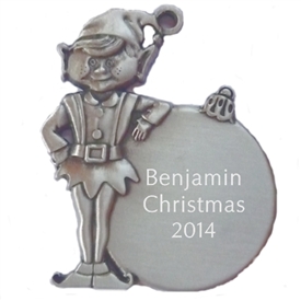 Personalized Elf with Ornament