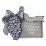 Personalized Pine Cone ornament