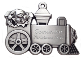 Personalized Elf Engineer Pewter Ornament