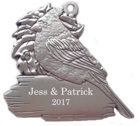 Personalized Cardinal Ornament