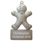 Personalized Gingerbread Man Ornament