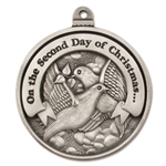 Engravable Second Day of Christmas Ornament