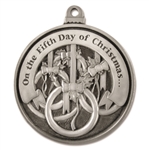 Engravable Fifth Day of Christmas Ornament