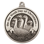 Engravable Sixth Day of Christmas Ornament