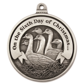 Engravable Sixth Day of Christmas Ornament