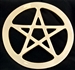 Brass Pentacle Altar Tile