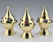 Wholesale Brass Cone Burner with Beads - 4" Height