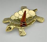 Wholesale Turtle Brass Cone Burner - 4" Length