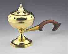 Wholesale Brass Censer Burner w/ Handle - 5" Height