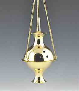 Wholesale Brass Hanging Censer Burner - 6" Height