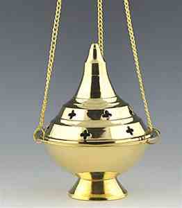 Wholesale Brass Hanging Censer Burner - 6" Height