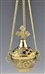 Wholesale Cross Carved Brass Hanging Censer Burner