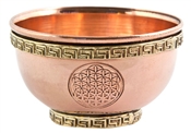 Flower of Life Copper Offering Bowl