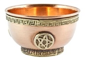 Pentacle Copper Offering Bowl