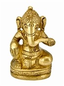 BST101<br><br> *Lord Ganesh Brass Statue - 2.5"H