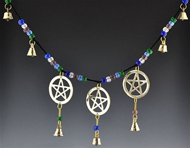 Pentacle With Bells & Beads