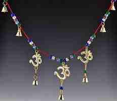 Om Symbol With Bells & Beads