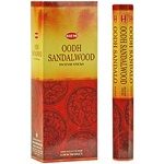 Wholesale Hem Oodh-Sandalwood Incense - 20 Sticks Hex Pack