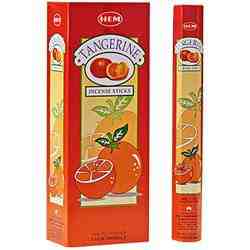Wholesale Hem Tangerine Incense - 20 Sticks Hex Pack