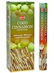 Wholesale Hem Coco-Cinnamon Incense - 20 Sticks Hex Pack