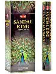 Wholesale Hem Sandal King Incense - 20 Sticks Hex Pack