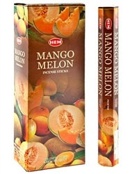 Wholesale Hem Mango Melon Incense - 20 Sticks Hex Pack