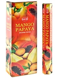 Wholesale Hem Mango Papaya Incense - 20 Sticks Hex Pack