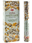 Wholesale Hem Copal White Sage Incense - 20 Sticks Hex Pack