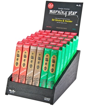 IDP39<br><br> 50 Sticks Pack Morning Star Incense Display Set - 36 Packs