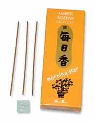 MSR03A<br><br> Morning Star 200 Sticks Amber Incense Pack