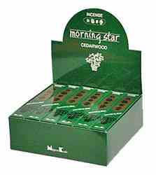 MSR04B<br><br> Morning Star Cedarwood Incense - 50 Sticks Pack (12 Packs Per Box)