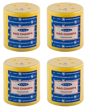 Wholesale Satya Nag Champa Smooth Pillar Candle