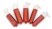 Wholesale Red Jasper Pencil Point Pendant