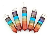 Wholesale 7 Chakra Pencil Point Pendant