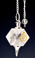 Wholesale Crystal Quartz Om Symbol Pendulum