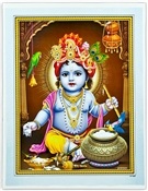 Wholesale Baby Krishna Art Poster