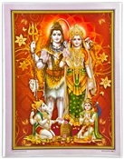 Wholesale Lord Shiva Family Art Poster