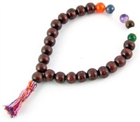 Wholesale Chakra Red Sandalwood Stretch Bracelet