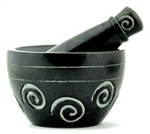 Wholesale Spiral Soapstone Mortar & Pestle